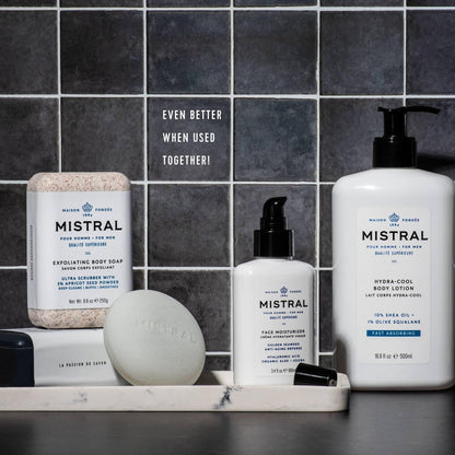 Mistral Men's Solid Shampoo Cool Marine - 3.88 oz Plastic-Free Bar