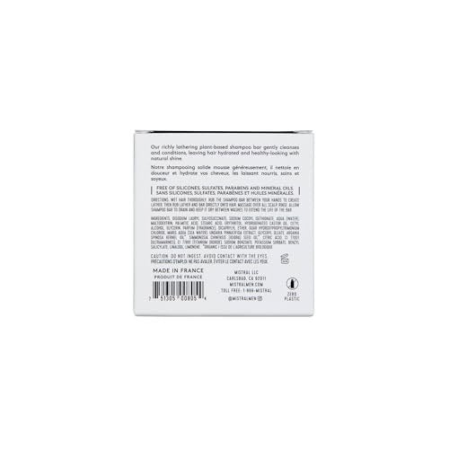Mistral Men's Solid Shampoo Cool Marine - 3.88 oz Plastic-Free Bar - görsel 4