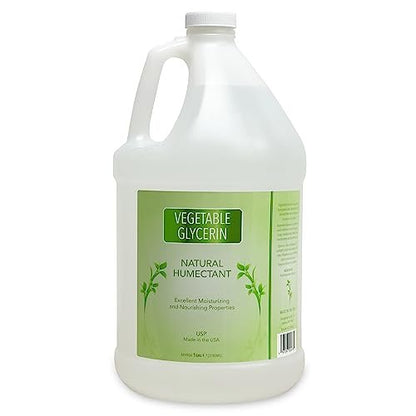 Vegetable Glycerin USP Kosher Food Grade - 1 Gallon (128 fl oz) - 100% Natural Humectant for Soaps, Moisturizers, Face Cleaners Avelisse