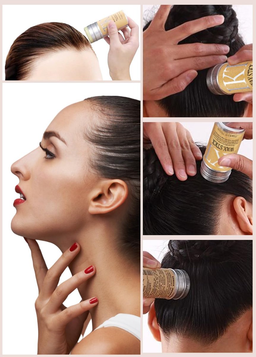 AnWoor Hair Wax Stick for Flyaways - Smoothing Pomade for Kids, Women & Girls - Bun Maker & Flyaway Tamer (2.7 oz) - görsel 13