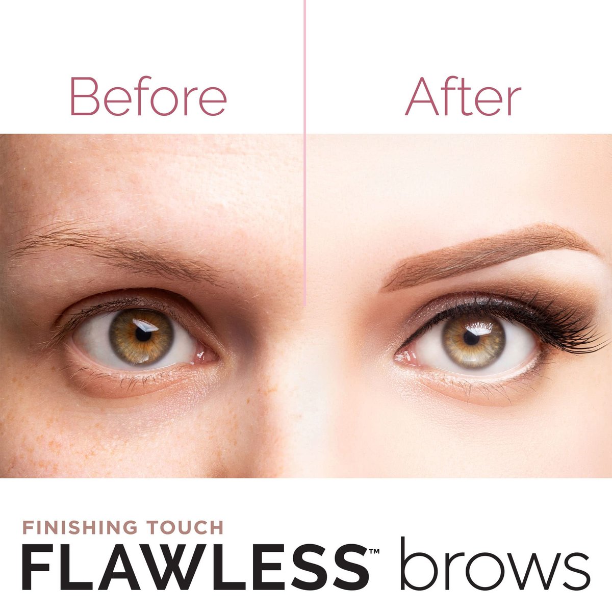 Finishing Touch Flawless Brows Eyebrow Hair Remover - Electric Razor for Women with LED Light, Painless & Instant Hair Removal (White) - görsel 11
