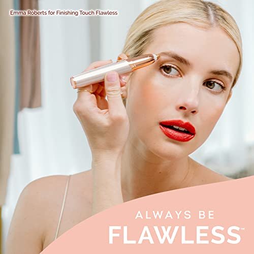Finishing Touch Flawless Brows Eyebrow Hair Remover - Electric Razor for Women with LED Light, Painless & Instant Hair Removal (White) - görsel 14