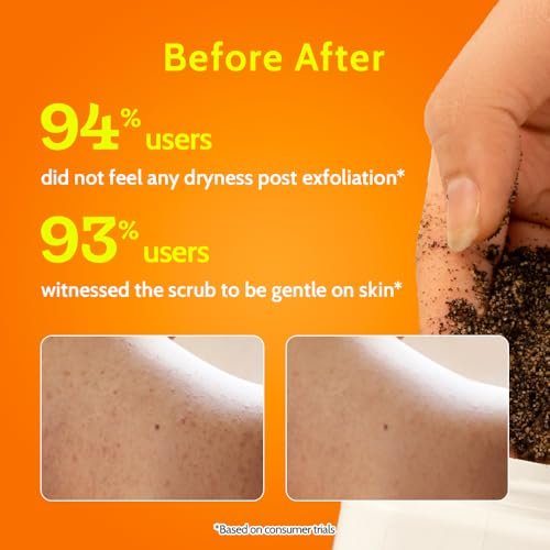 Chemist at Play Exfoliating Body Scrub for Tan Removal & Dead Skin | Coffee & Natural AHAs | Smooth, Soft, Bright Skin | 2.6 fl oz - görsel 9