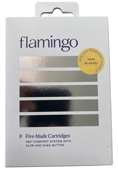 Flamingo Women's 5-Blade Razor Refills – 8 Pack | Smooth, Close Shave