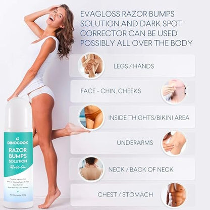 Razor Bumps Treatment for Women and Men - Ingrown Hair Serum for Face, Neck, Bikini Area, Legs, and Underarms - After Shave Solution for All Skin Types - 3.5 oz Avelisse
