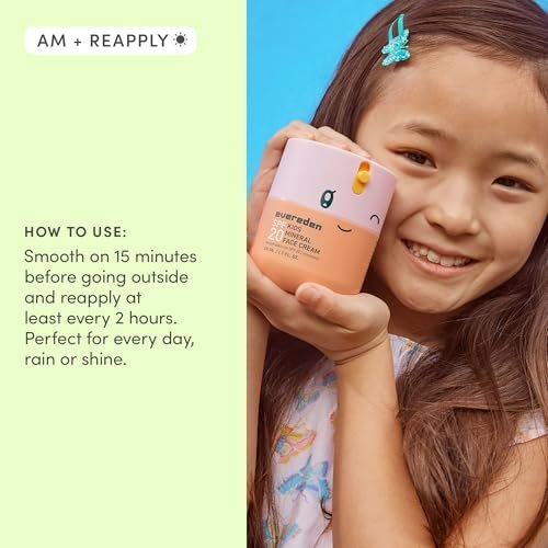 Evereden Kids Face Cream with SPF 20 - Fragrance-Free, Non-Toxic Moisturizer for Children, 1.7 oz Avelisse