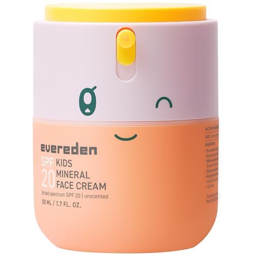 Evereden Kids Face Cream with SPF 20 - Fragrance-Free, Non-Toxic Moisturizer for Children, 1.7 oz Avelisse