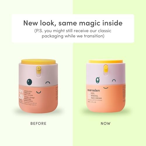 Evereden Kids Face Cream with SPF 20 - Fragrance-Free, Non-Toxic Moisturizer for Children, 1.7 oz Avelisse