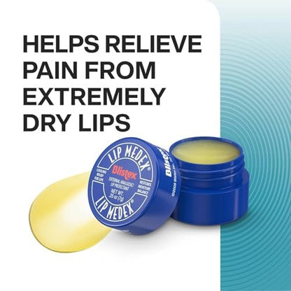 Blistex Lip Medex Medicated Lip Balm, 0.25 oz (Pack of 3) – Cooling Relief & Advanced Hydration