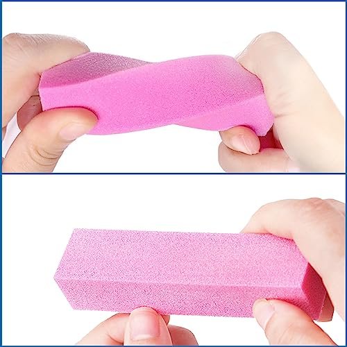 12 Pcs Nail Buffer Block Set - 4 Sided Sanding Buffers for Acrylic and Natural Nails, Professional Manicure Polisher, Medium Grit, Multicolor - görsel 8