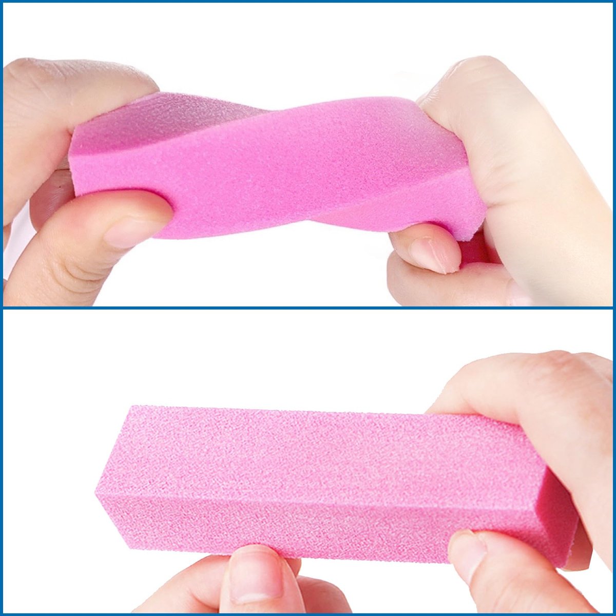 12 Pcs Nail Buffer Block Set - 4 Sided Sanding Buffers for Acrylic and Natural Nails, Professional Manicure Polisher, Medium Grit, Multicolor - görsel 7