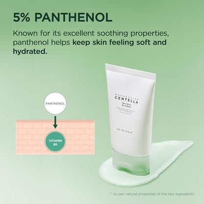 SKIN1004 Tea-Trica B5 Cream - Soothing & Hydrating Face Moisturizer with Centella Asiatica & Panthenol, Gel Cica Cream for Sensitive Skin, 2.53 fl.oz (75ml)