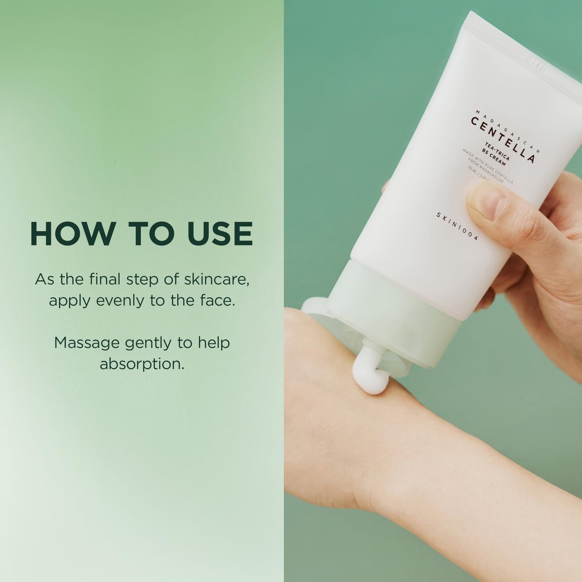 SKIN1004 Tea-Trica B5 Cream - Soothing & Hydrating Face Moisturizer with Centella Asiatica & Panthenol, Gel Cica Cream for Sensitive Skin, 2.53 fl.oz (75ml) - görsel 13