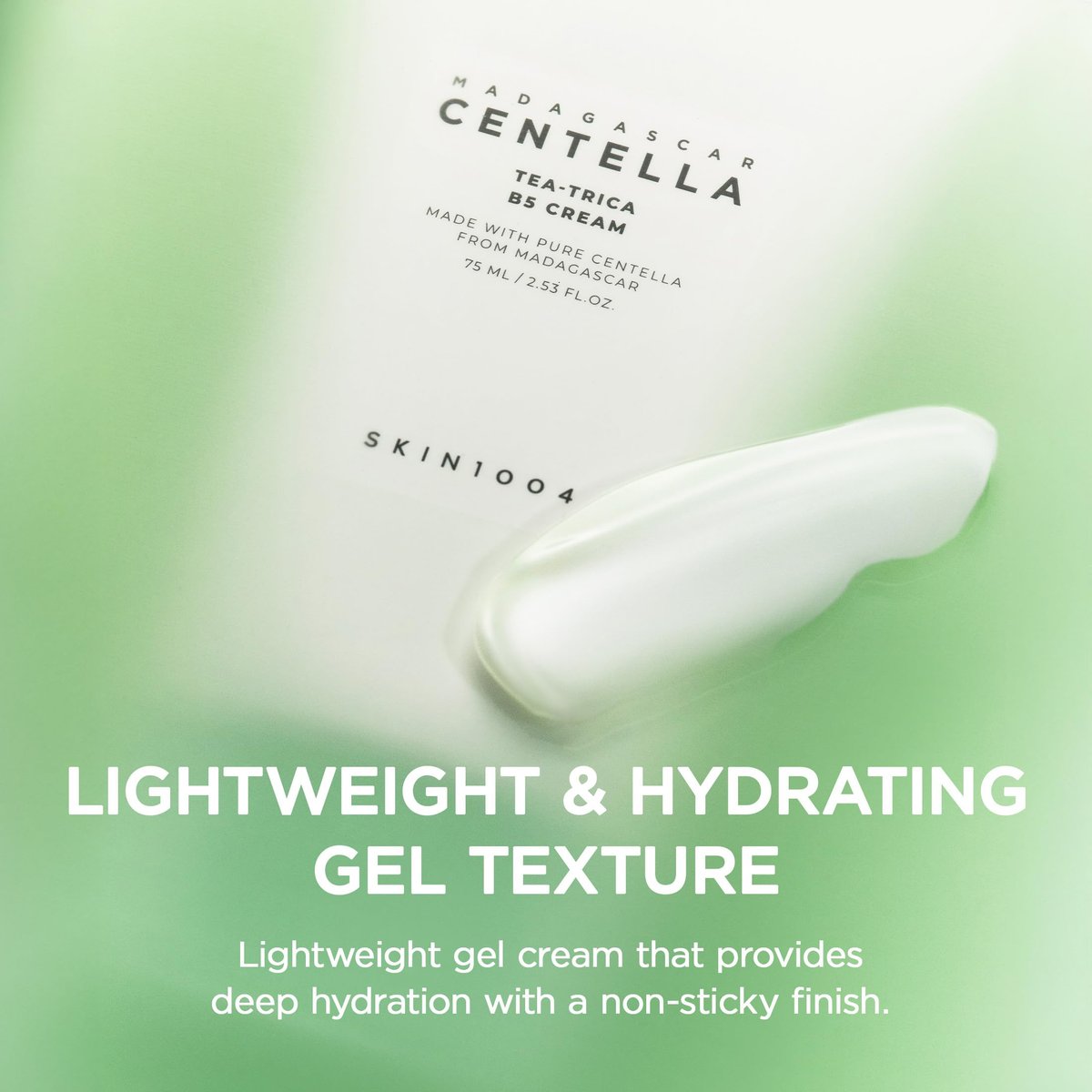 SKIN1004 Tea-Trica B5 Cream - Soothing & Hydrating Face Moisturizer with Centella Asiatica & Panthenol, Gel Cica Cream for Sensitive Skin, 2.53 fl.oz (75ml) - görsel 11