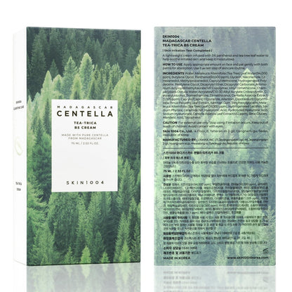 SKIN1004 Tea-Trica B5 Cream - Soothing & Hydrating Face Moisturizer with Centella Asiatica & Panthenol, Gel Cica Cream for Sensitive Skin, 2.53 fl.oz (75ml)