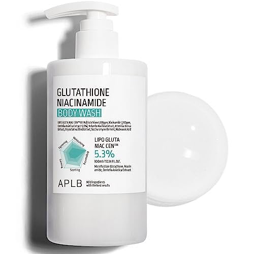 APLB Glutathione Niacinamide Body Wash – LIPO GLUTA NIAC CEN™ 5.3% Deep Moisture Body Cleanser for Soft, Radiant Skin (10.14 fl oz) Avelisse
