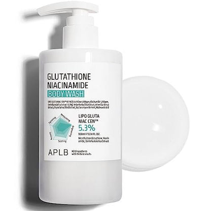 APLB Glutathione Niacinamide Body Wash – LIPO GLUTA NIAC CEN™ 5.3% Deep Moisture Body Cleanser for Soft, Radiant Skin (10.14 fl oz) Avelisse