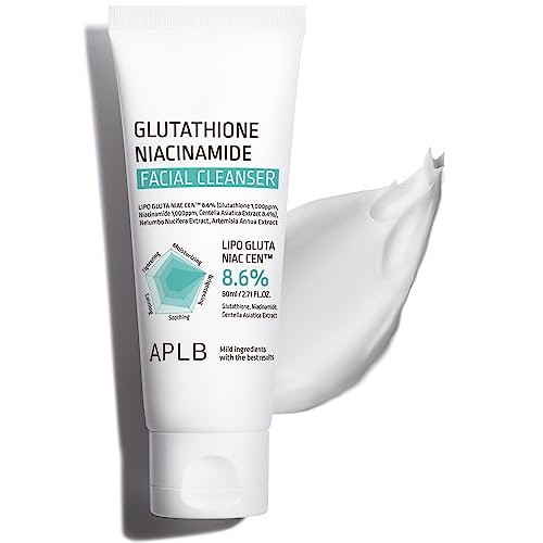APLB Glutathione Niacinamide Facial Cleanser – LIPO GLUTA NIAC CEN™ 8.6% – Korean Skincare for Pore Tightening, Sebum Control & Deep Moisture (2.71 Fl Oz) Avelisse