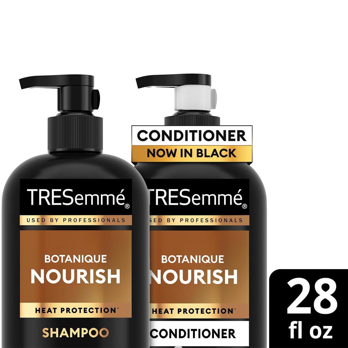 TRESemmé Botanique Nourish Shampoo and Conditioner Set – Anti-Frizz with Coconut Milk & Aloe Vera, 28 oz Each Avelisse
