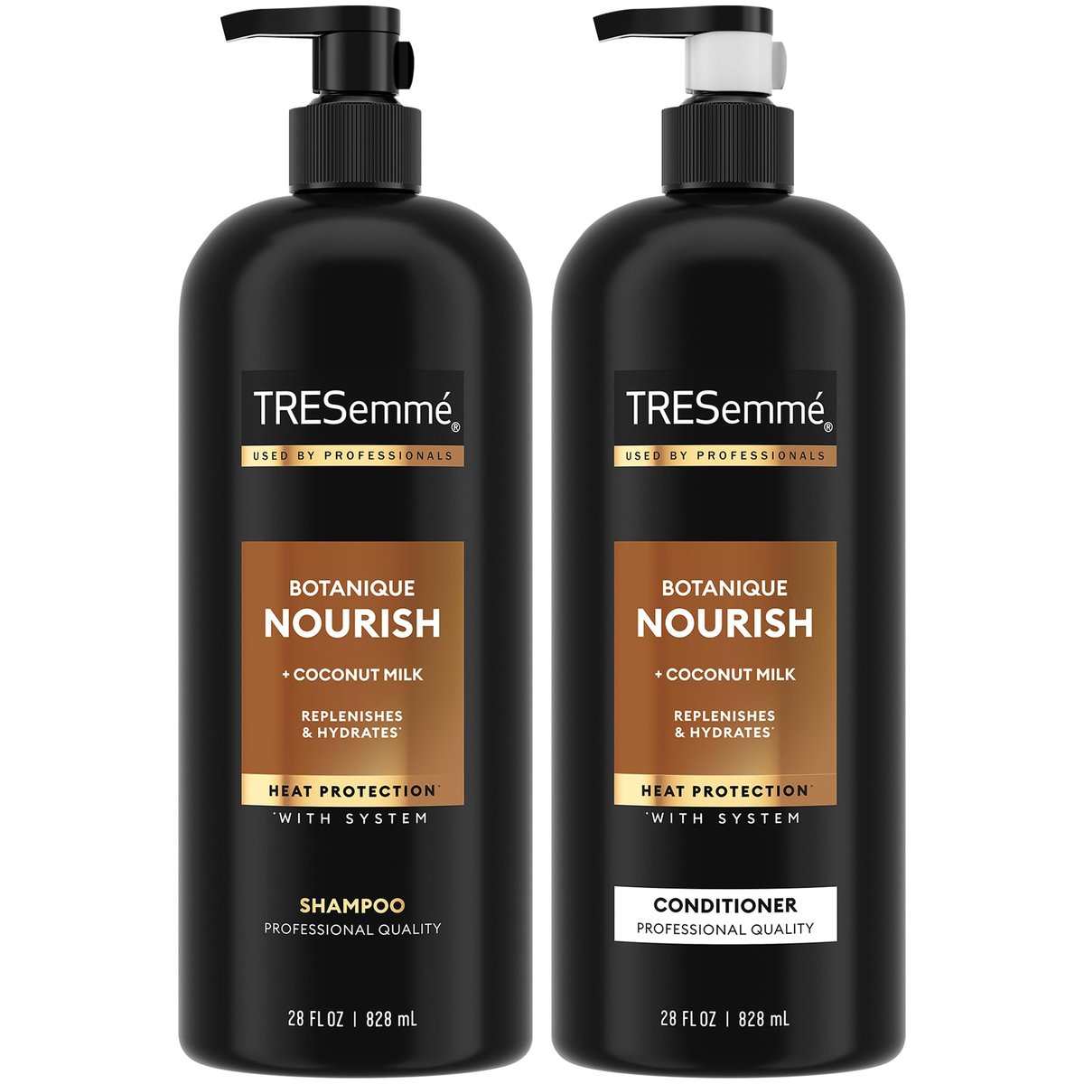 TRESemmé Botanique Nourish Shampoo and Conditioner Set – Anti-Frizz with Coconut Milk & Aloe Vera, 28 oz Each Avelisse