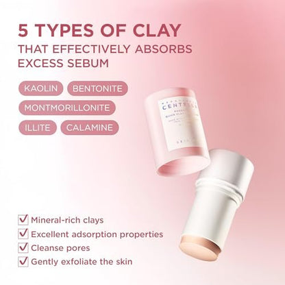 SKIN1004 Poremizing Quick Clay Stick Mask - Pink Mud Mask with Centella for Pore Minimizing and Sebum Control, 0.95 oz Avelisse