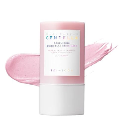 SKIN1004 Poremizing Quick Clay Stick Mask - Pink Mud Mask with Centella for Pore Minimizing and Sebum Control, 0.95 oz Avelisse