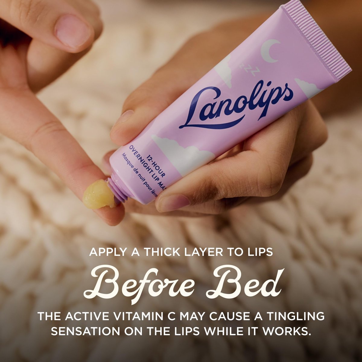 Lanolips 12 Hour Overnight Lip Mask – Rich Lanolin Lip Balm with Hyaluronic Acid, Vitamin C & Ceramides – Restore, Soften & Replenish While You Sleep – Cruelty-Free Hydrating Balm (0.52 oz / 15 g) - görsel 13