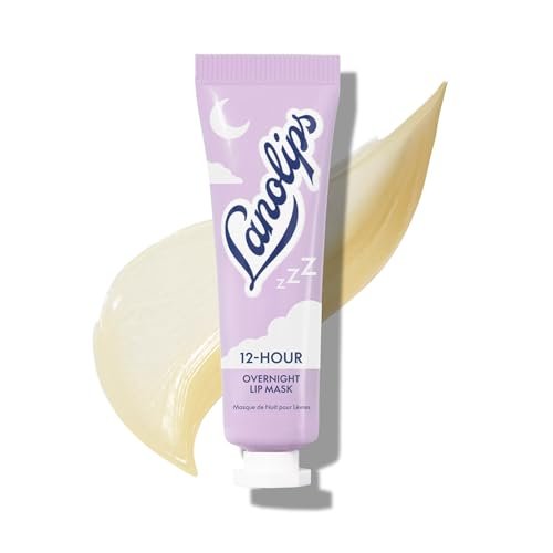 Lanolips 12 Hour Overnight Lip Mask – Rich Lanolin Lip Balm with Hyaluronic Acid, Vitamin C & Ceramides – Restore, Soften & Replenish While You Sleep – Cruelty-Free Hydrating Balm (0.52 oz / 15 g) - görsel 2