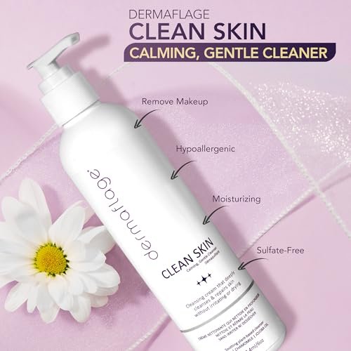 Dermaflage Clean Skin Cleanser - Gentle Face Wash for Sensitive Skin - Fragrance-Free, Sulfate-Free, pH-Balanced - Lightweight Daily Cleanser - 6 fl oz - görsel 4