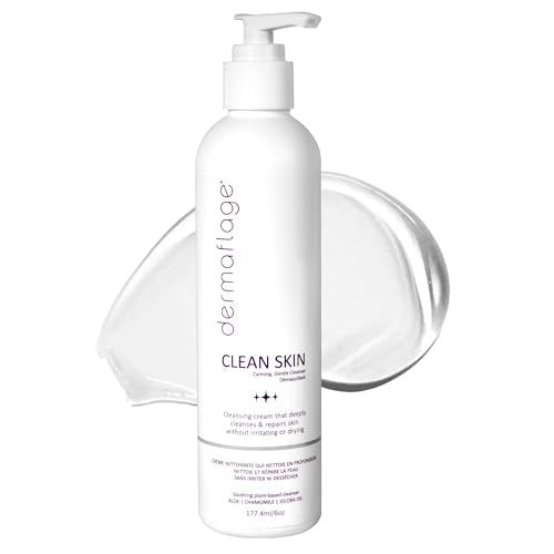 Dermaflage Clean Skin Cleanser - Gentle Face Wash for Sensitive Skin - Fragrance-Free, Sulfate-Free, pH-Balanced - Lightweight Daily Cleanser - 6 fl oz - görsel 2