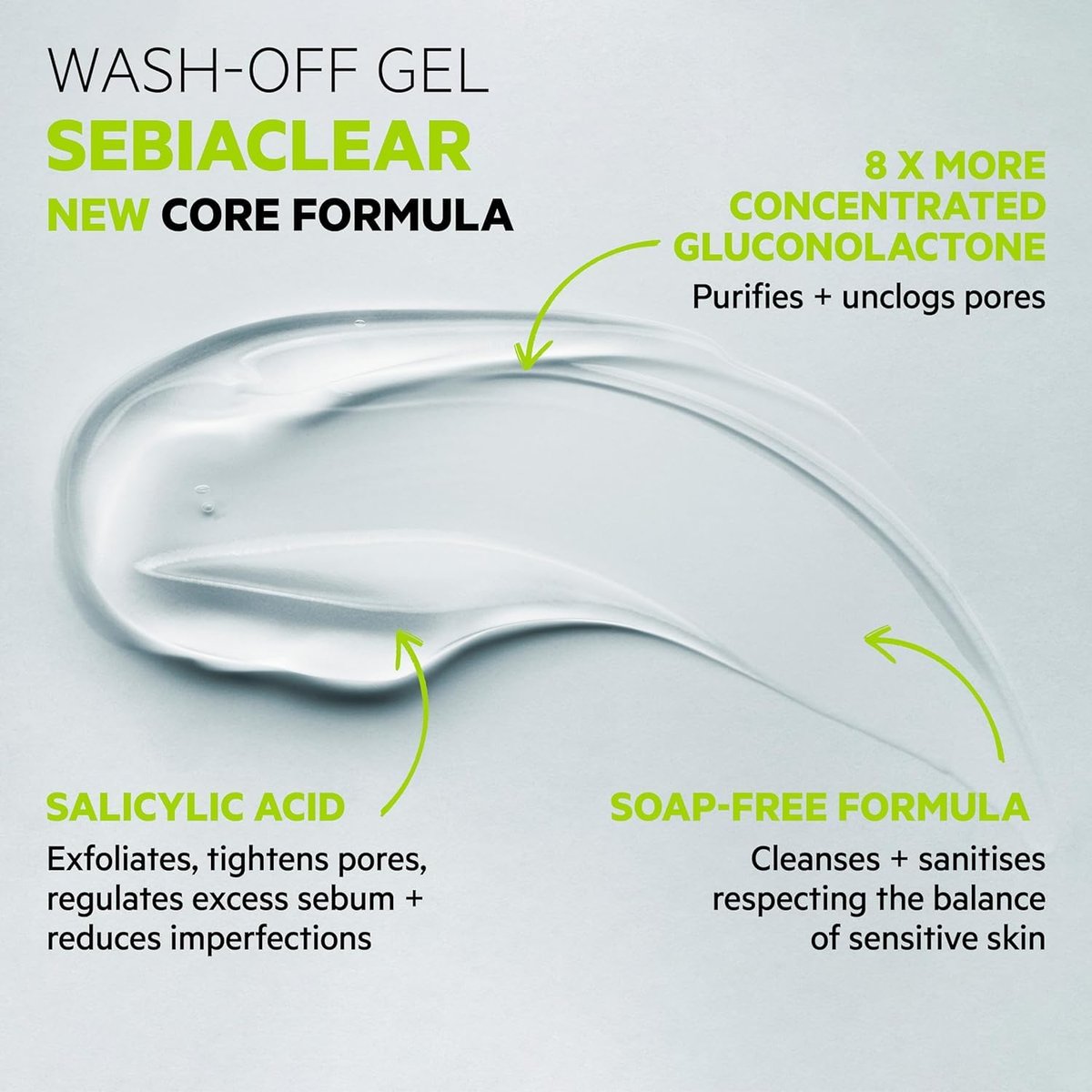 SVR Sebiaclear Foaming Gel – Gentle Cleanser for Acne-Prone Skin, Unclogs Pores, 96% Natural-Origin, Soap-Free & Sulfate-Free, 13.5 fl oz Avelisse