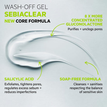 SVR Sebiaclear Foaming Gel – Gentle Cleanser for Acne-Prone Skin, Unclogs Pores, 96% Natural-Origin, Soap-Free & Sulfate-Free, 13.5 fl oz Avelisse