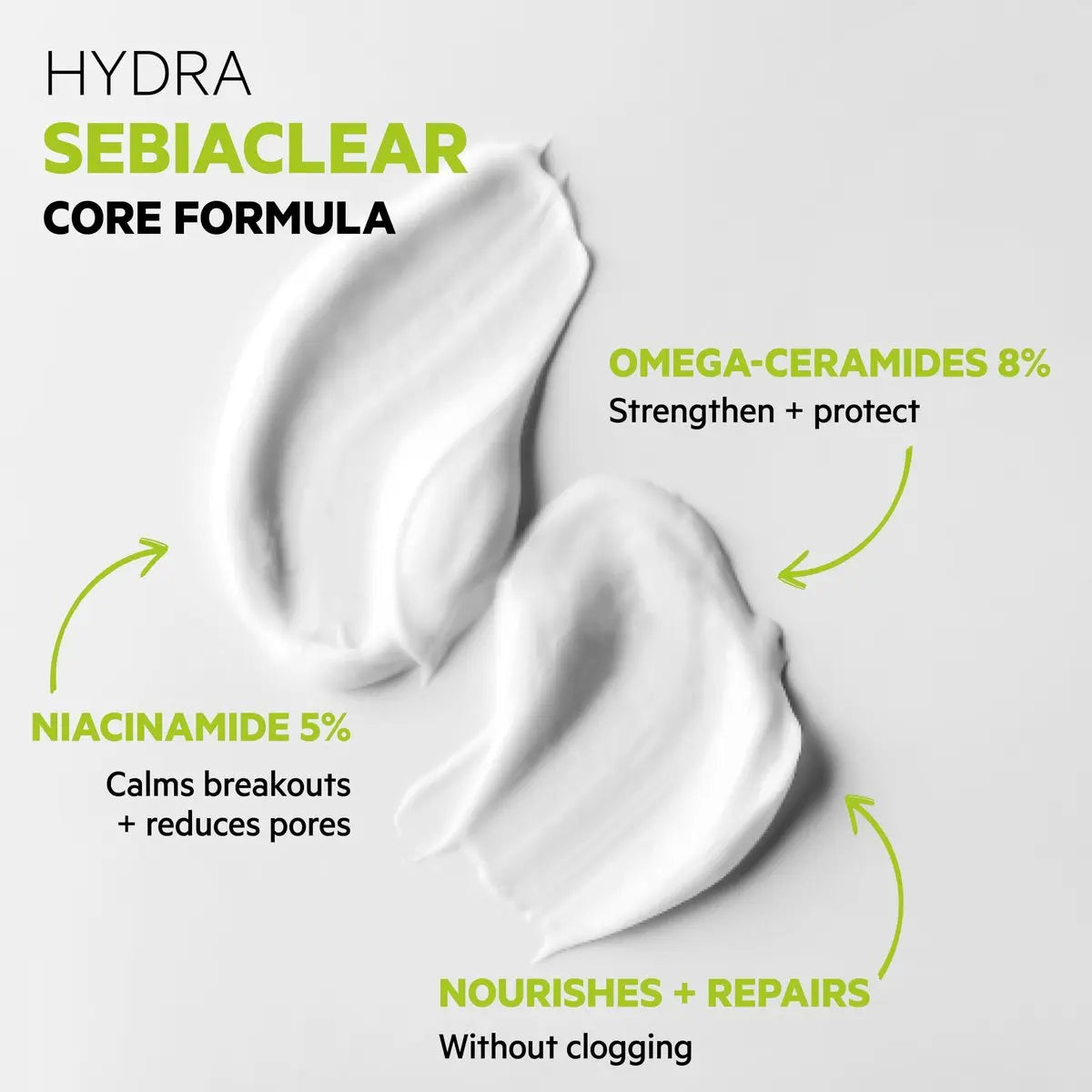 SVR Sebiaclear Moisturizing Face Cream - Soothing Moisturizer for Oily Sensitive Skin with Niacinamide, Hyaluronic Acid & Ceramides, Non-Comedogenic, 1.4 oz Avelisse