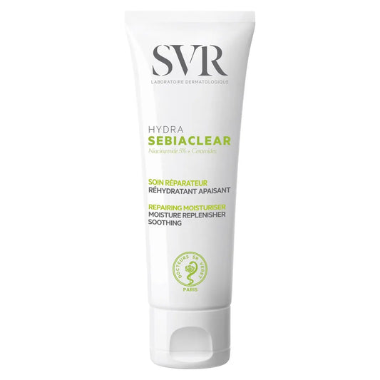 SVR Sebiaclear Moisturizing Face Cream - Soothing Moisturizer for Oily Sensitive Skin with Niacinamide, Hyaluronic Acid & Ceramides, Non-Comedogenic, 1.4 oz Avelisse