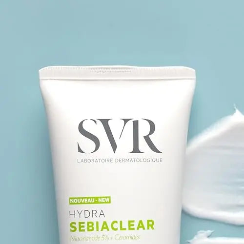 SVR Sebiaclear Moisturizing Face Cream - Soothing Moisturizer for Oily Sensitive Skin with Niacinamide, Hyaluronic Acid & Ceramides, Non-Comedogenic, 1.4 oz Avelisse