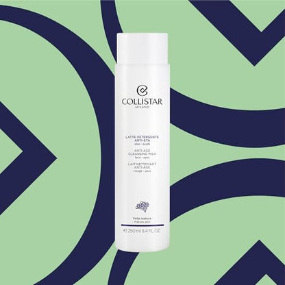 Collistar Anti-Age Cleansing Milk for Face and Eyes, 8.4 Fl Oz – Italian Import