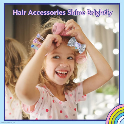 Hello Kitty and Friends Hair Accessories Mini Gift Bag Set - Hair Bows, Clips & Ties for Girls, Kids, Birthdays & Parties by Townley Girl
