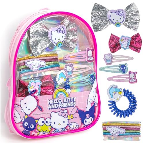 Hello Kitty and Friends Hair Accessories Mini Gift Bag Set - Hair Bows, Clips & Ties for Girls, Kids, Birthdays & Parties by Townley Girl - görsel 2