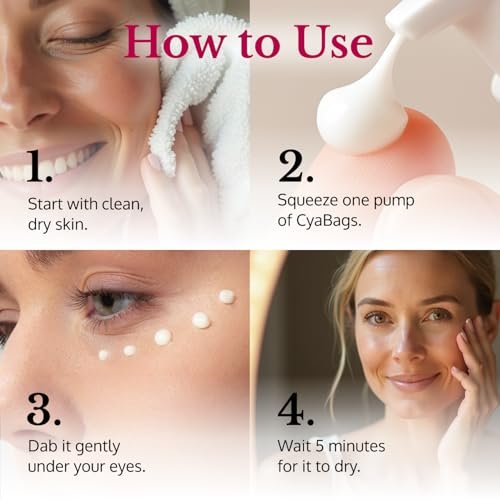 5th & Glow Cyabags Instant Under Eye Bag Remover Serum – Puffy Eyes Reduction with Hyaluronic Acid & Vitamin C for Fine Lines, Wrinkles & Crow's Feet, 1 oz Avelisse