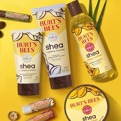 Burt's Bees Shea + Tropical Fruit Indulgent Hand and Body Butter, Non-Greasy, Antioxidant Rich for Glowing Skin, 11 oz Avelisse