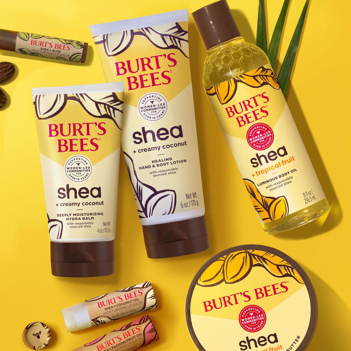 Burt's Bees Shea + Tropical Fruit Indulgent Hand and Body Butter, Non-Greasy, Antioxidant Rich for Glowing Skin, 11 oz Avelisse