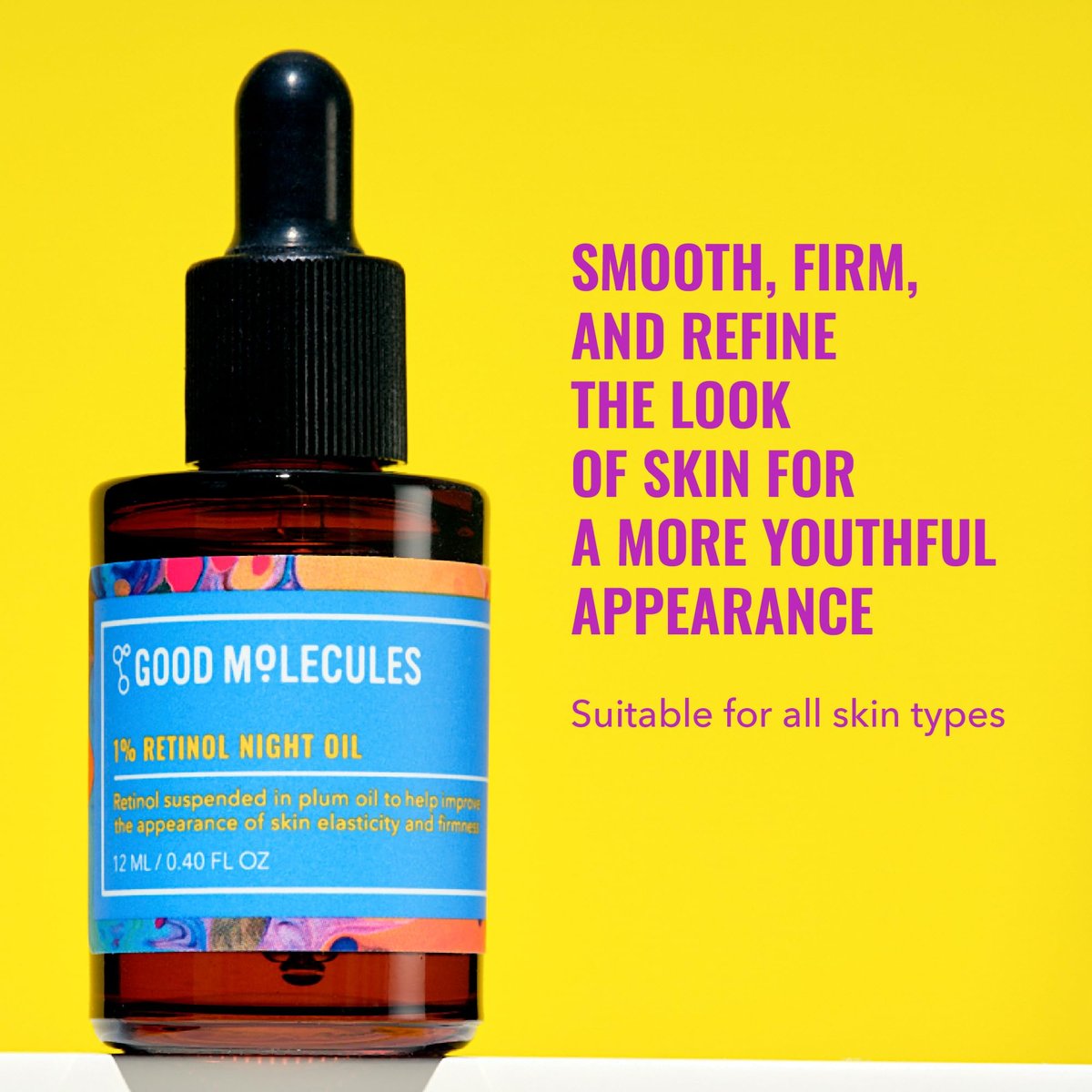 Good Molecules 1% Retinol Night Oil - Retinol and Rosehip Face Oil for Fine Lines, Wrinkles, Anti-Aging & Firming | 0.4 fl oz - görsel 3