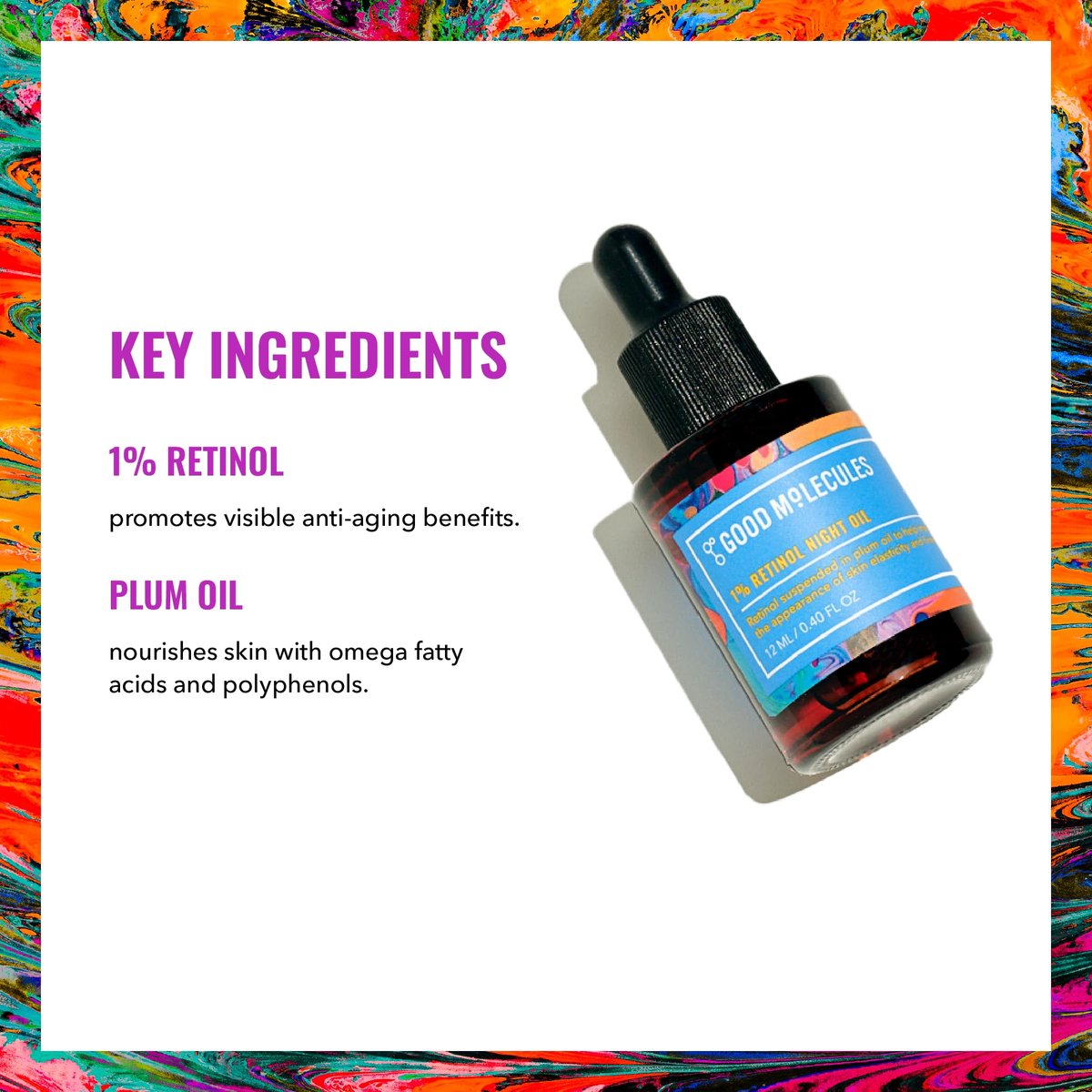 Good Molecules 1% Retinol Night Oil - Retinol and Rosehip Face Oil for Fine Lines, Wrinkles, Anti-Aging & Firming | 0.4 fl oz - görsel 5