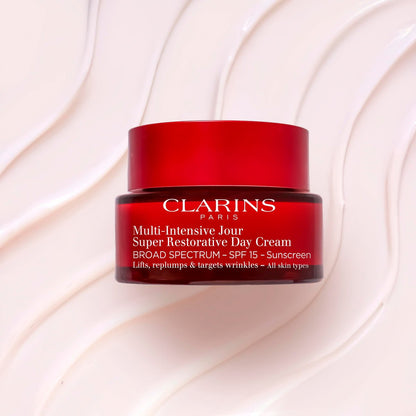 Clarins Super Restorative Day Cream SPF 15 – Anti-Aging Moisturizer for Mature Skin Avelisse