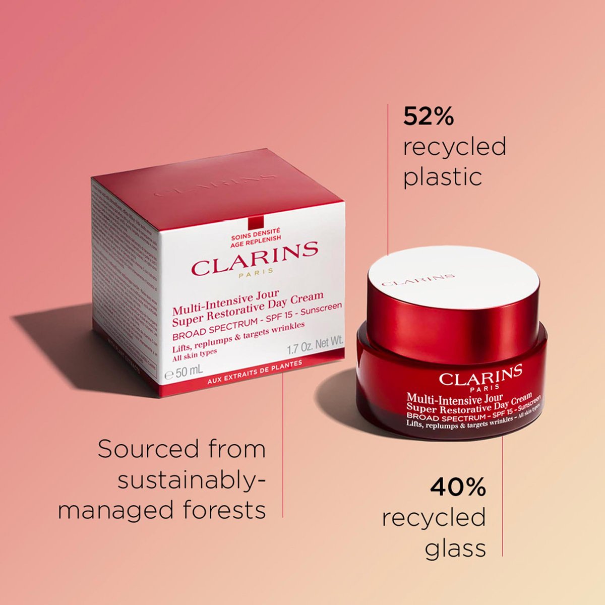 Clarins Super Restorative Day Cream SPF 15 – Anti-Aging Moisturizer for Mature Skin Avelisse