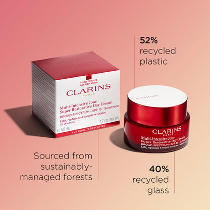 Clarins Super Restorative Day Cream SPF 15 – Anti-Aging Moisturizer for Mature Skin Avelisse