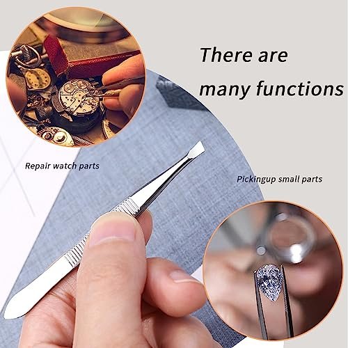 High Precision Stainless Steel Tweezers for Women – Facial Hair, Eyebrows, Splinter & Ingrown Hair Removal (2 Count, Silver) - görsel 9