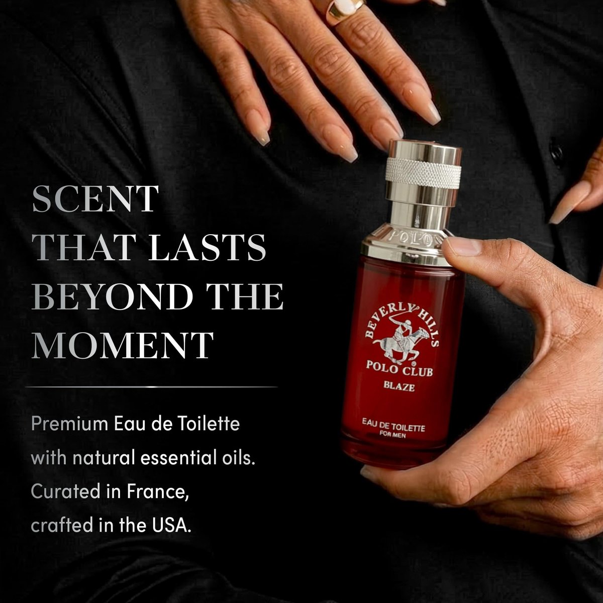 Beverly Hills Polo Club Men's Fragrance Collection - 4 Premium Eau de Toilette Colognes (1 oz Each) - Blaze, Sexy, Rogue, Active - Long-Lasting Scent Set for Him Avelisse