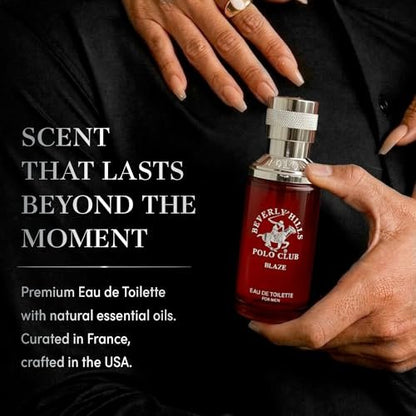 Beverly Hills Polo Club Men's Fragrance Collection - 4 Premium Eau de Toilette Colognes (1 oz Each) - Blaze, Sexy, Rogue, Active - Long-Lasting Scent Set for Him Avelisse