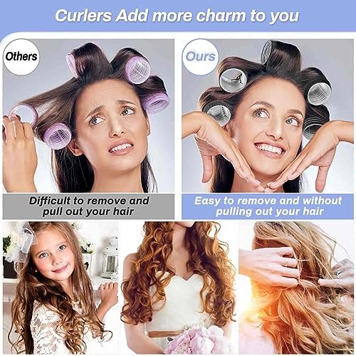 Selizo 28-Piece Hair Roller Set – Self-Grip Rollers & Clips for Volume, All Hair Lengths - görsel 8